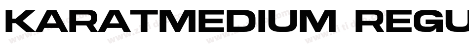 KaratMedium Regular字体转换